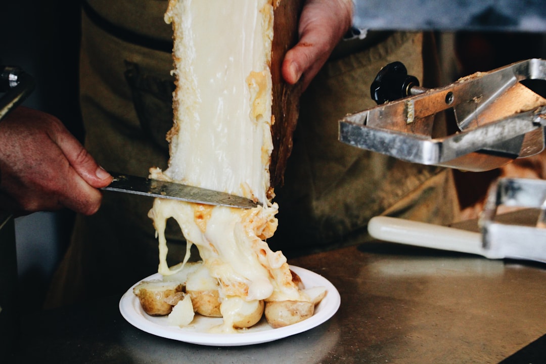 Fresh poutine with squeaky cheese curds and gravy in Trois-Rivières Québec