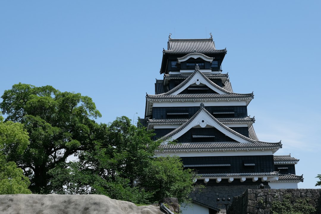 A majestic japanese castle stands tall in Kumamoto, Japan